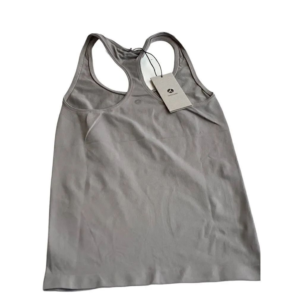 Avocado Activewear Workout Top Tank Beige - Picture 2 of 9